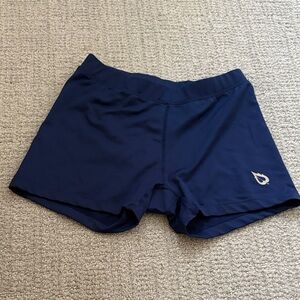 Women's Navy Blue Athletic Shorts
